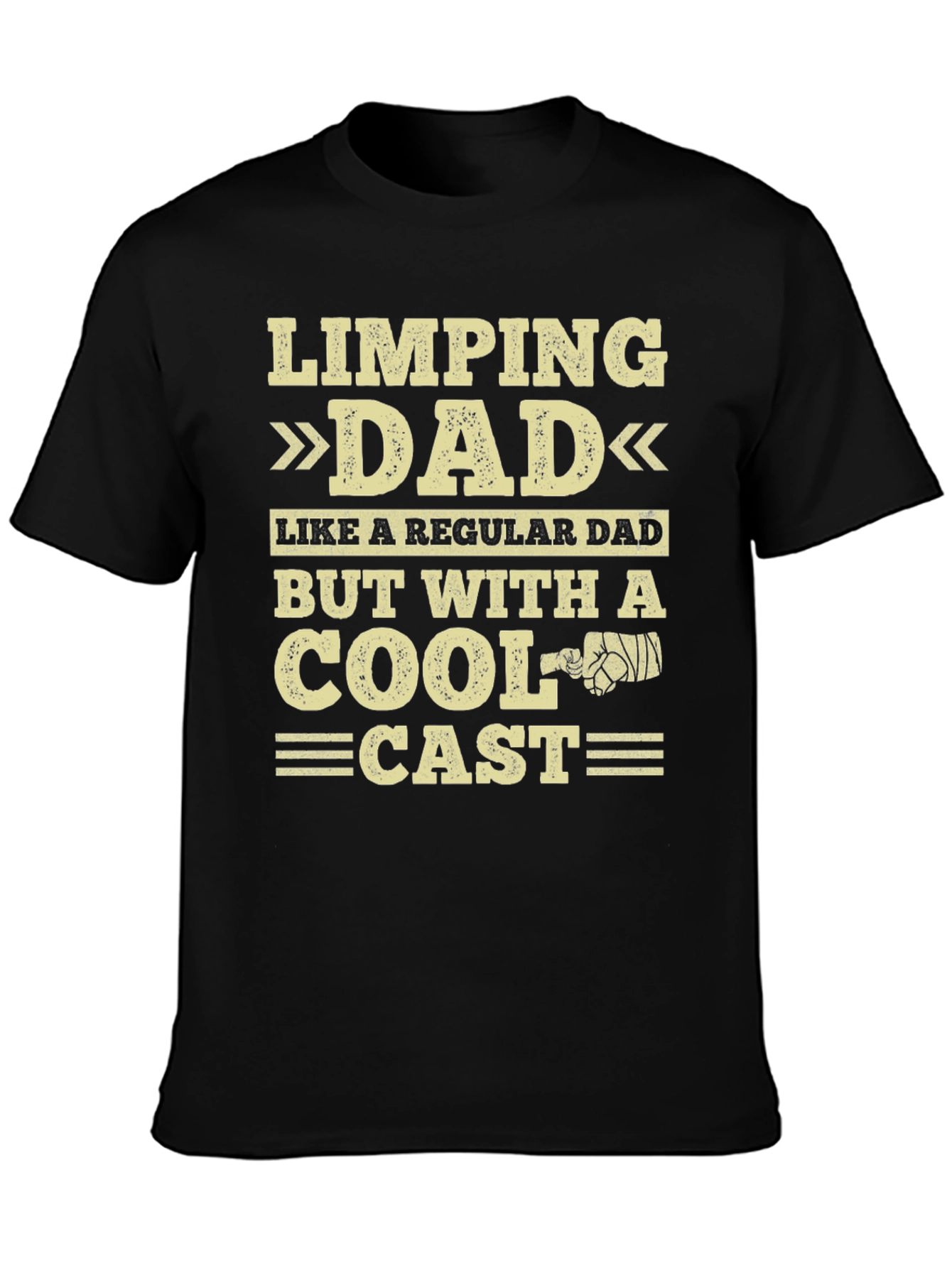 Limping Dad T-Shirt - Cool Cast Novelty Tee