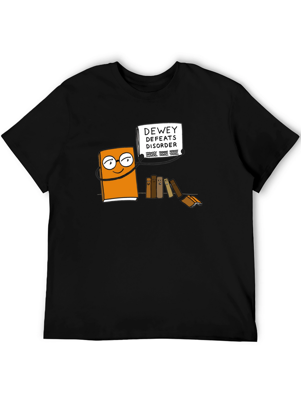 Dewey Defeats Disorder Black T-Shirt