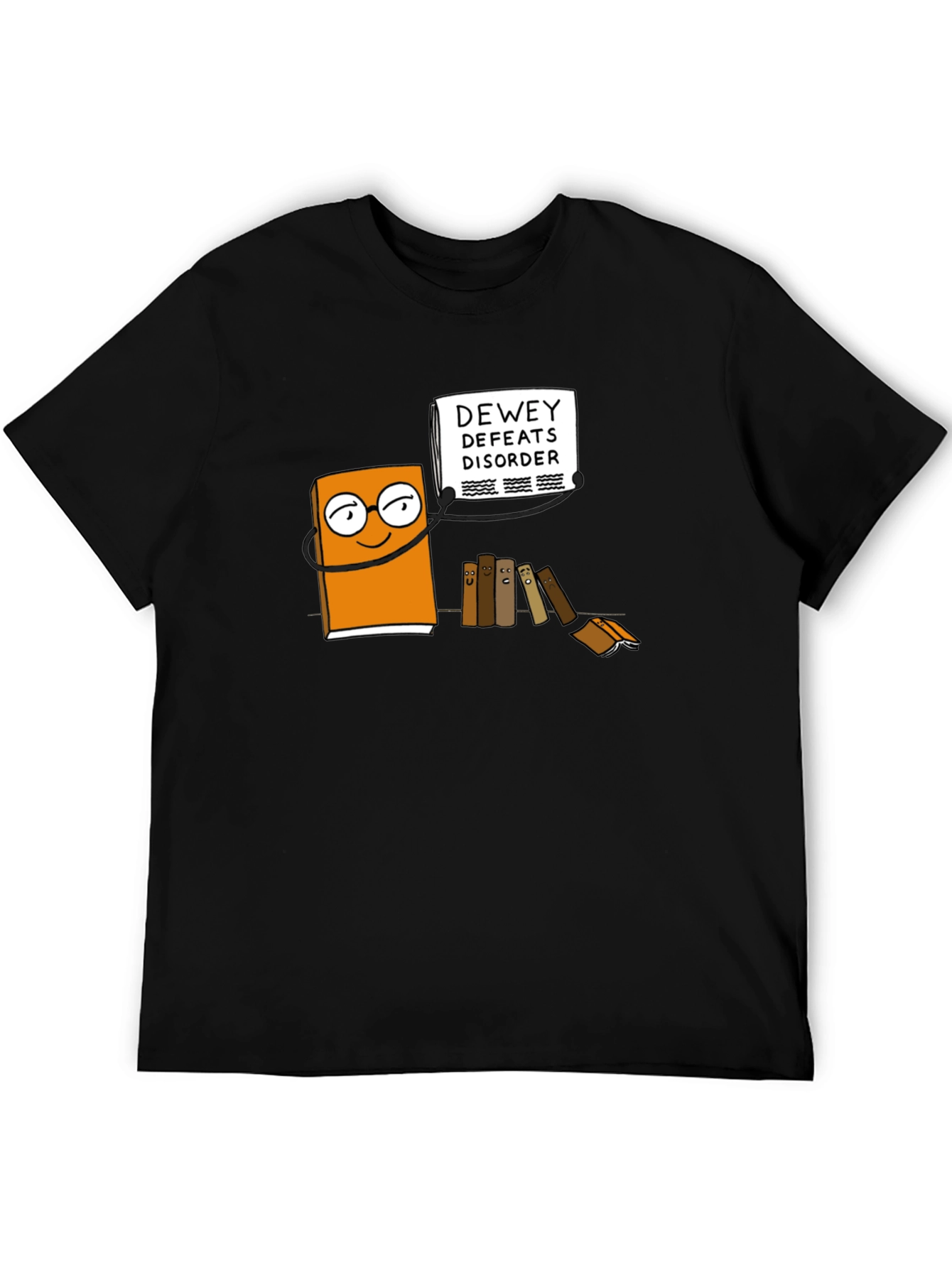 Dewey Defeats Disorder Black T-Shirt