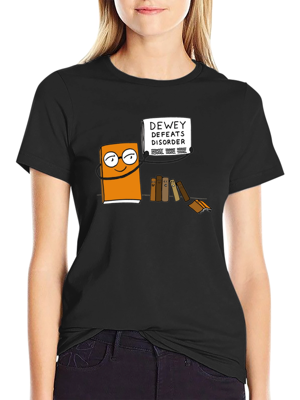 Dewey Defeats Disorder Black T-Shirt