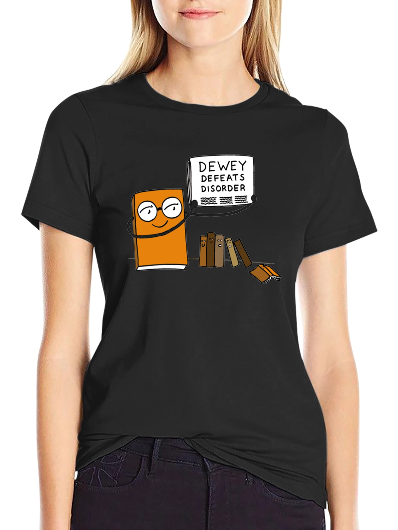 Dewey Defeats Disorder Black T-Shirt