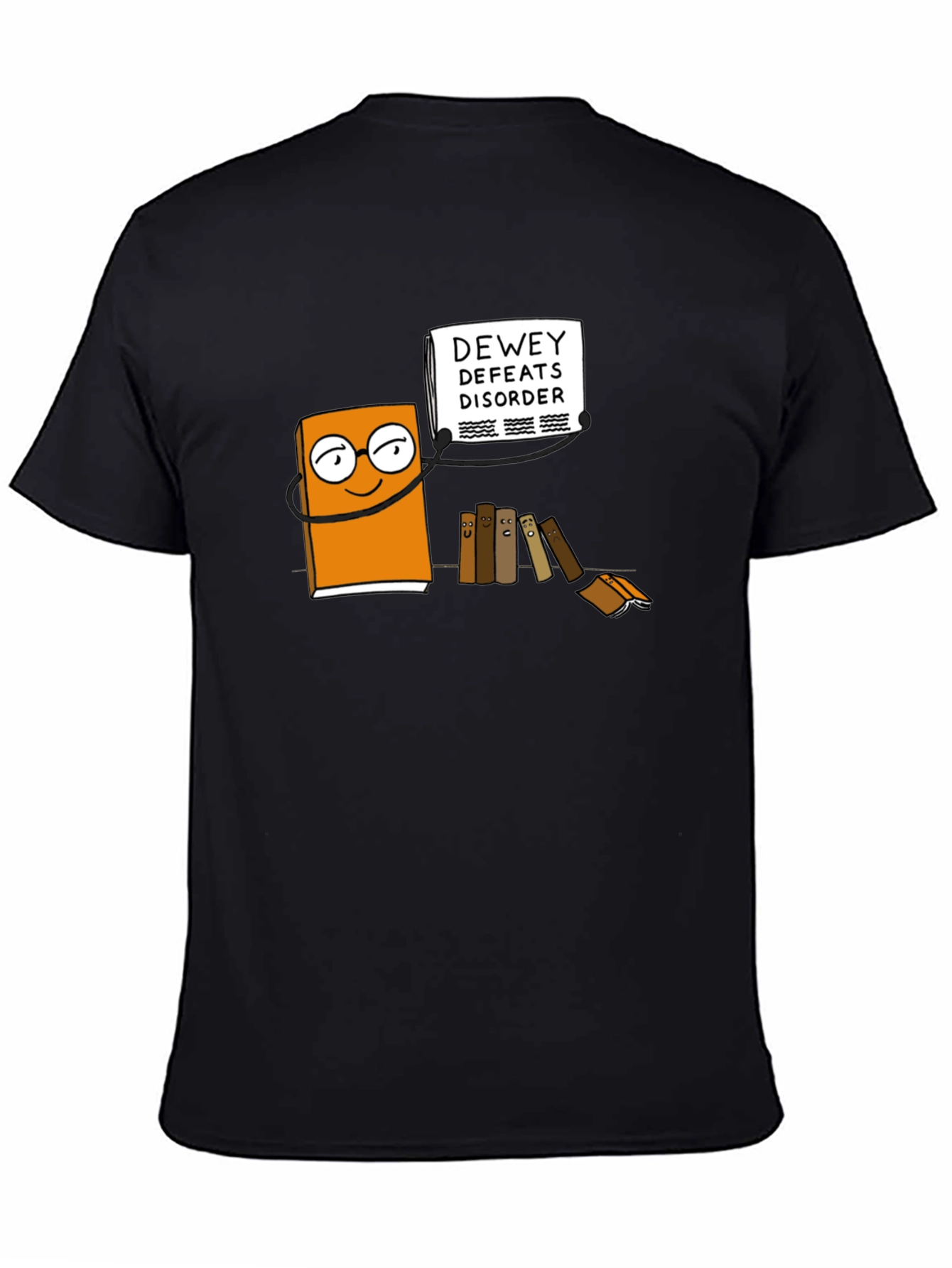Dewey Defeats Disorder Black T-Shirt
