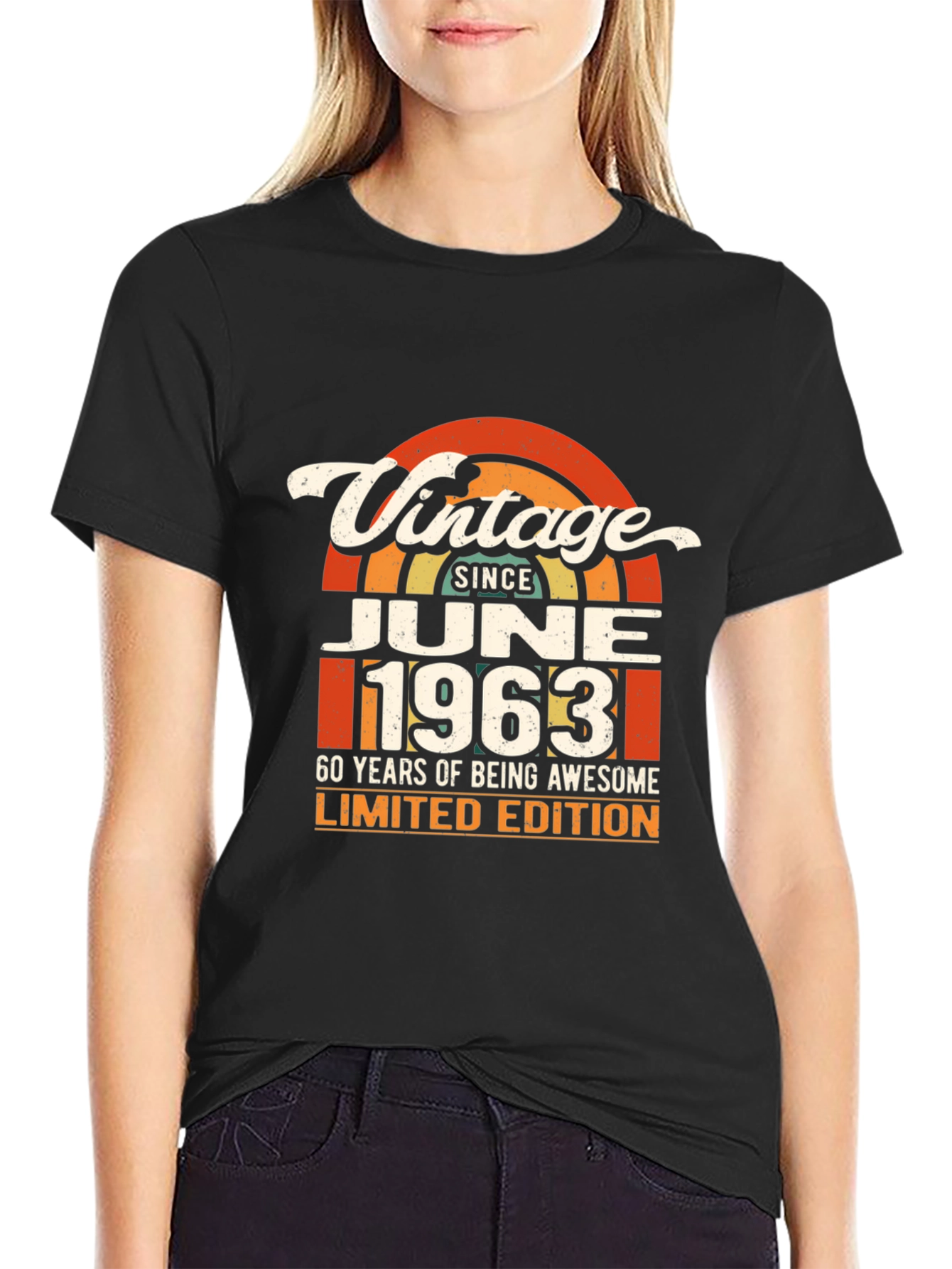 Vintage June 1963 Limited Edition 60th Birthday T-Shirt