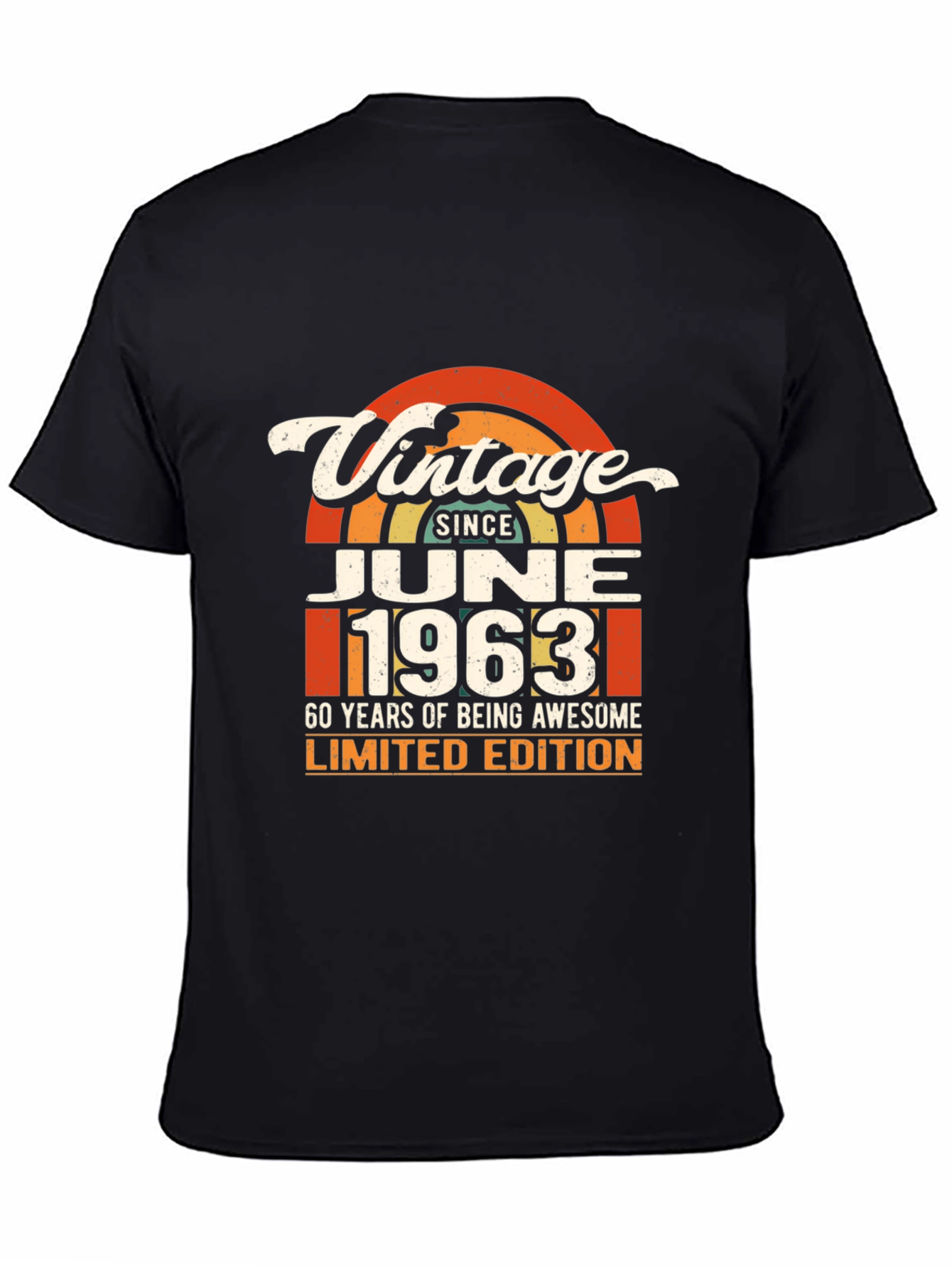 Vintage June 1963 Limited Edition 60th Birthday T-Shirt