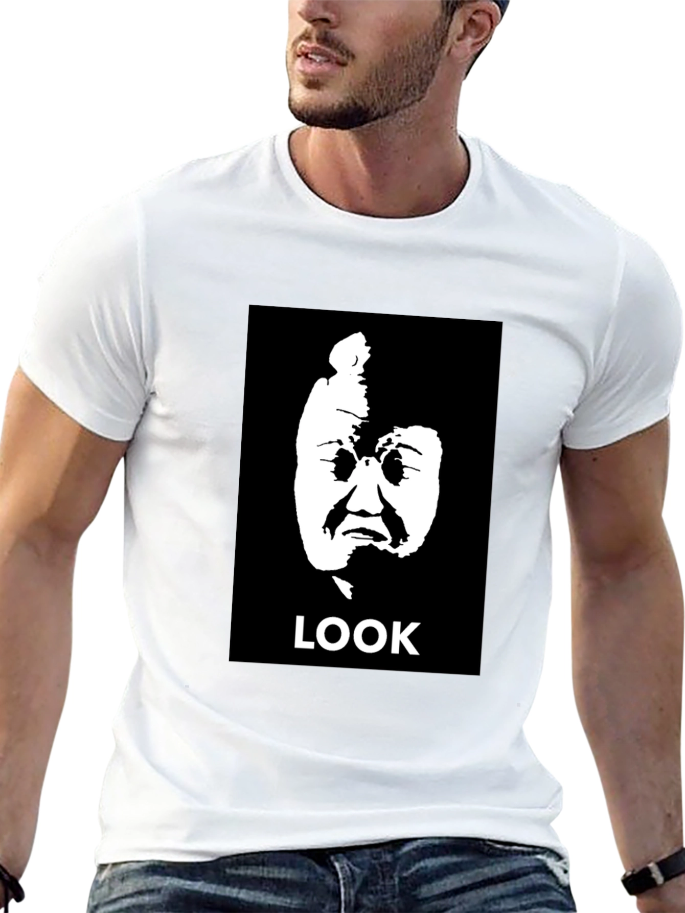 Look Meme Black Graphic Tee