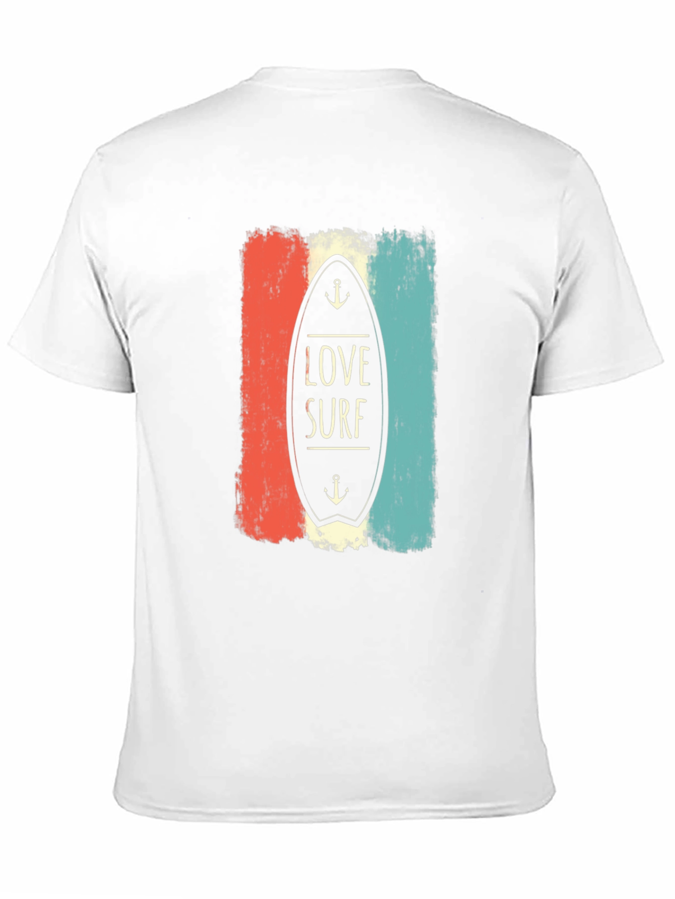 Love Surf Graphic Tee - Retro Surfboard Design T-Shirt