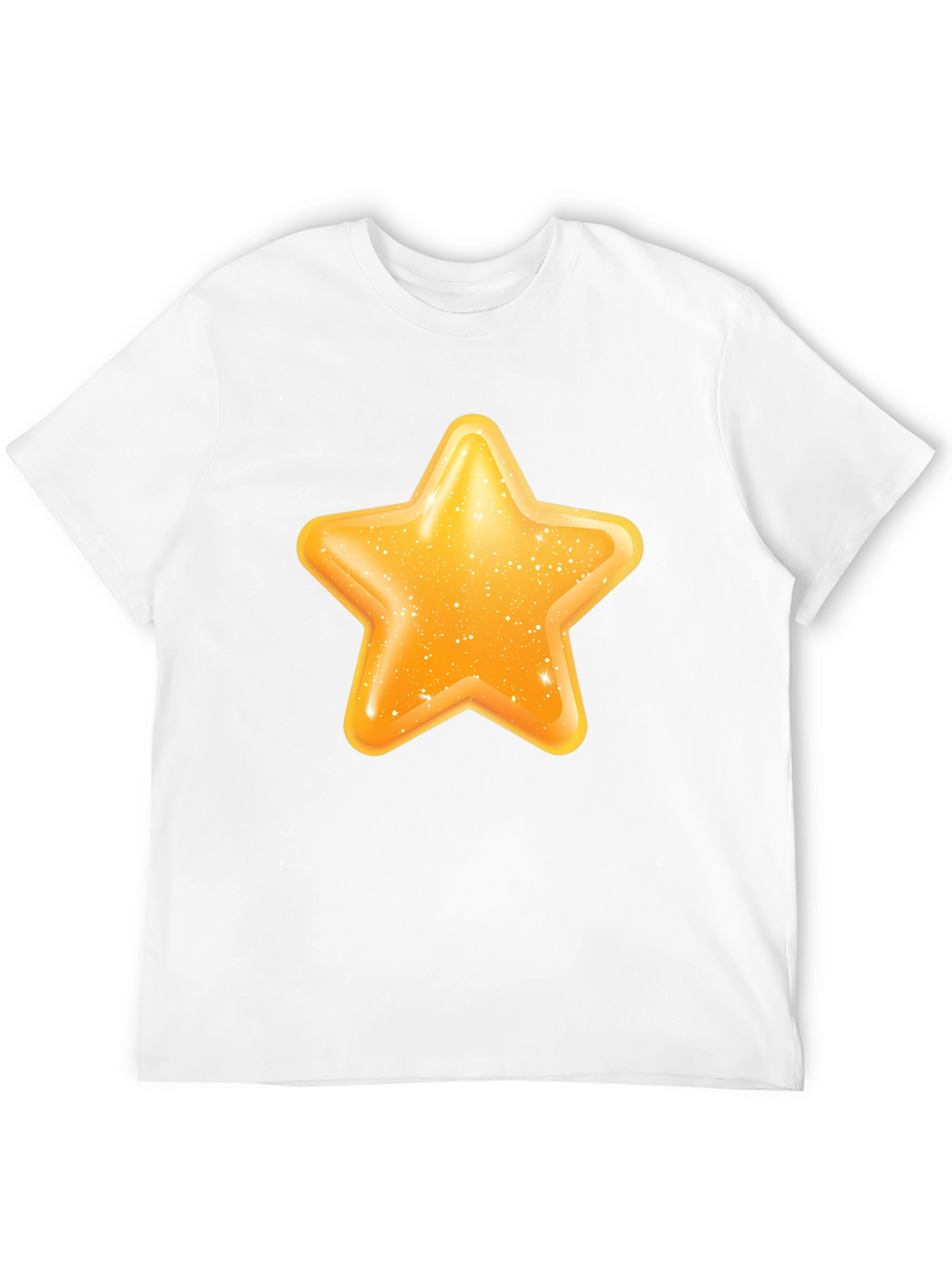 Shiny Star Graphic Black T-Shirt