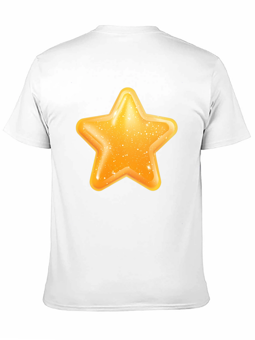Shiny Star Graphic Black T-Shirt
