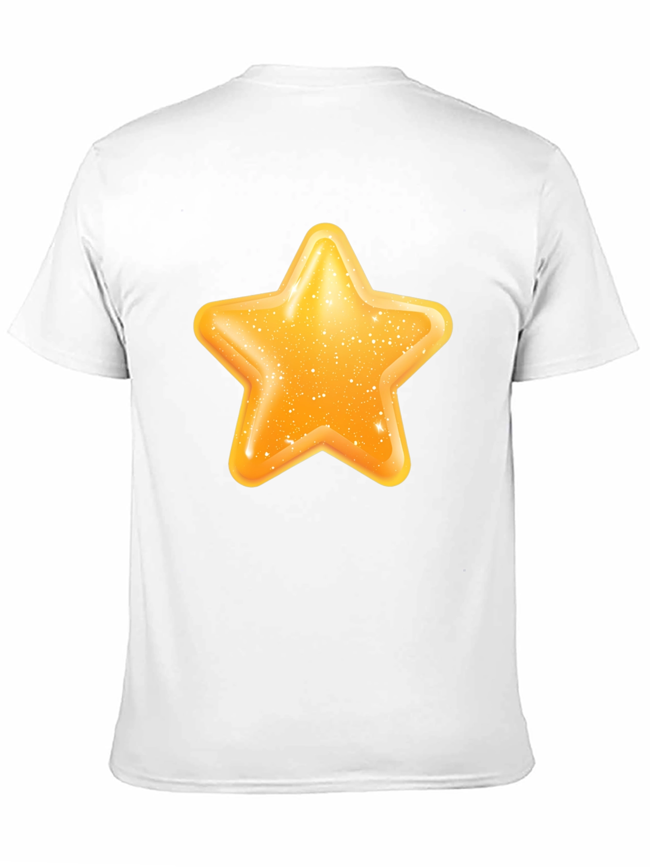Shiny Star Graphic Black T-Shirt