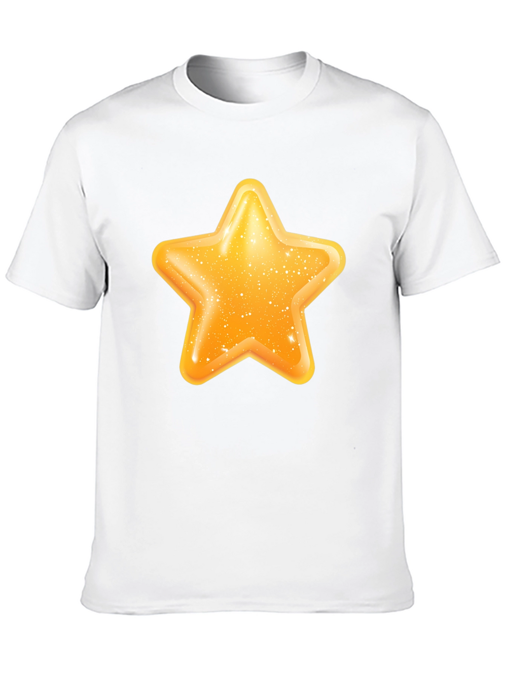 Shiny Star Graphic Black T-Shirt