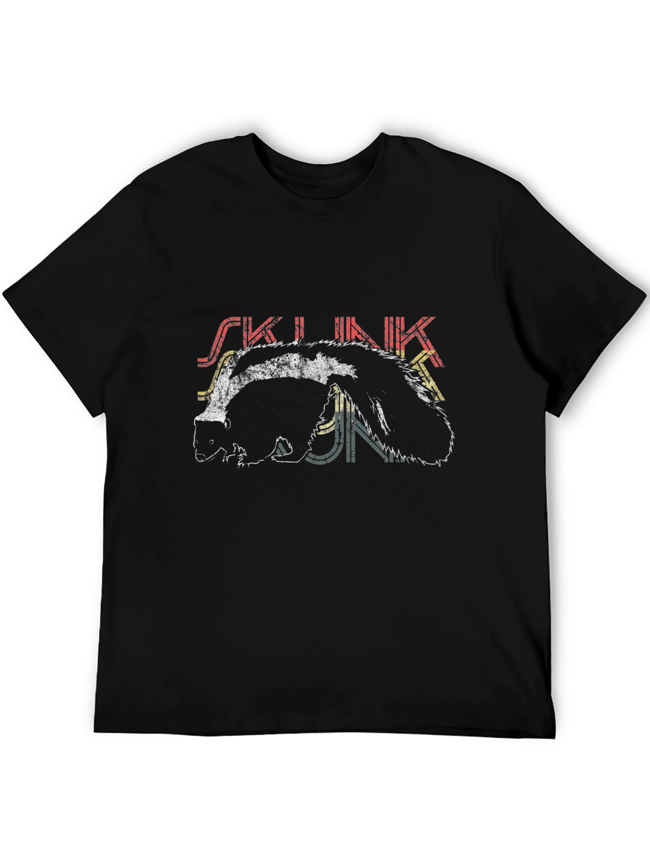 Vintage Skunk Graphic T-Shirt - Black