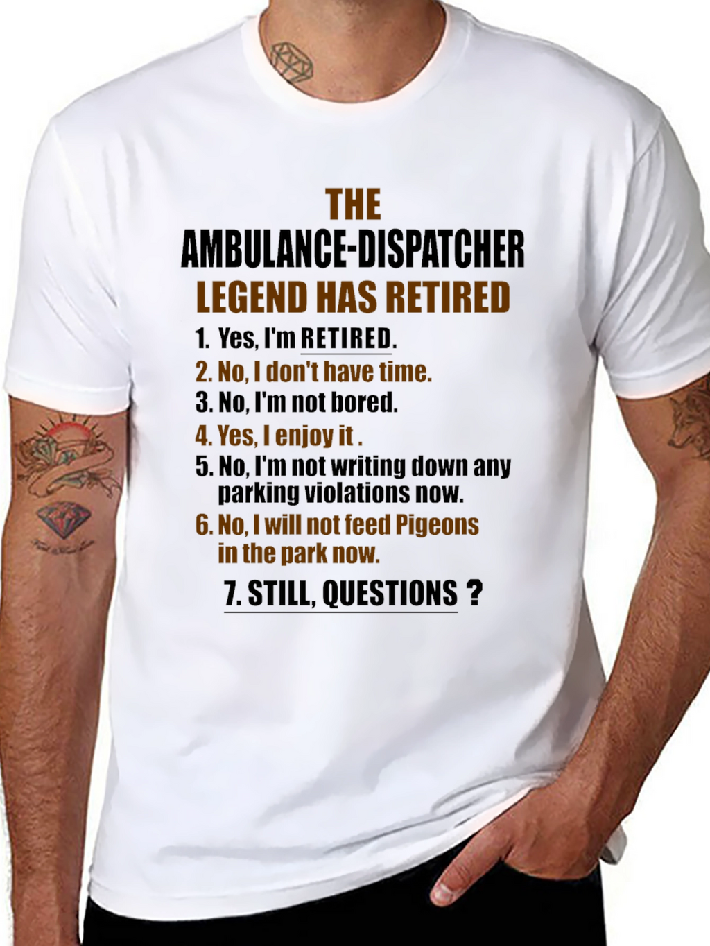 Retired Ambulance Dispatcher Legend T-Shirt