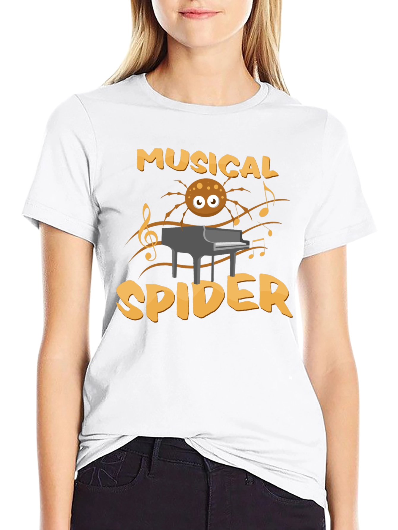 Musical Spider T-Shirt - Funny Graphic Tee