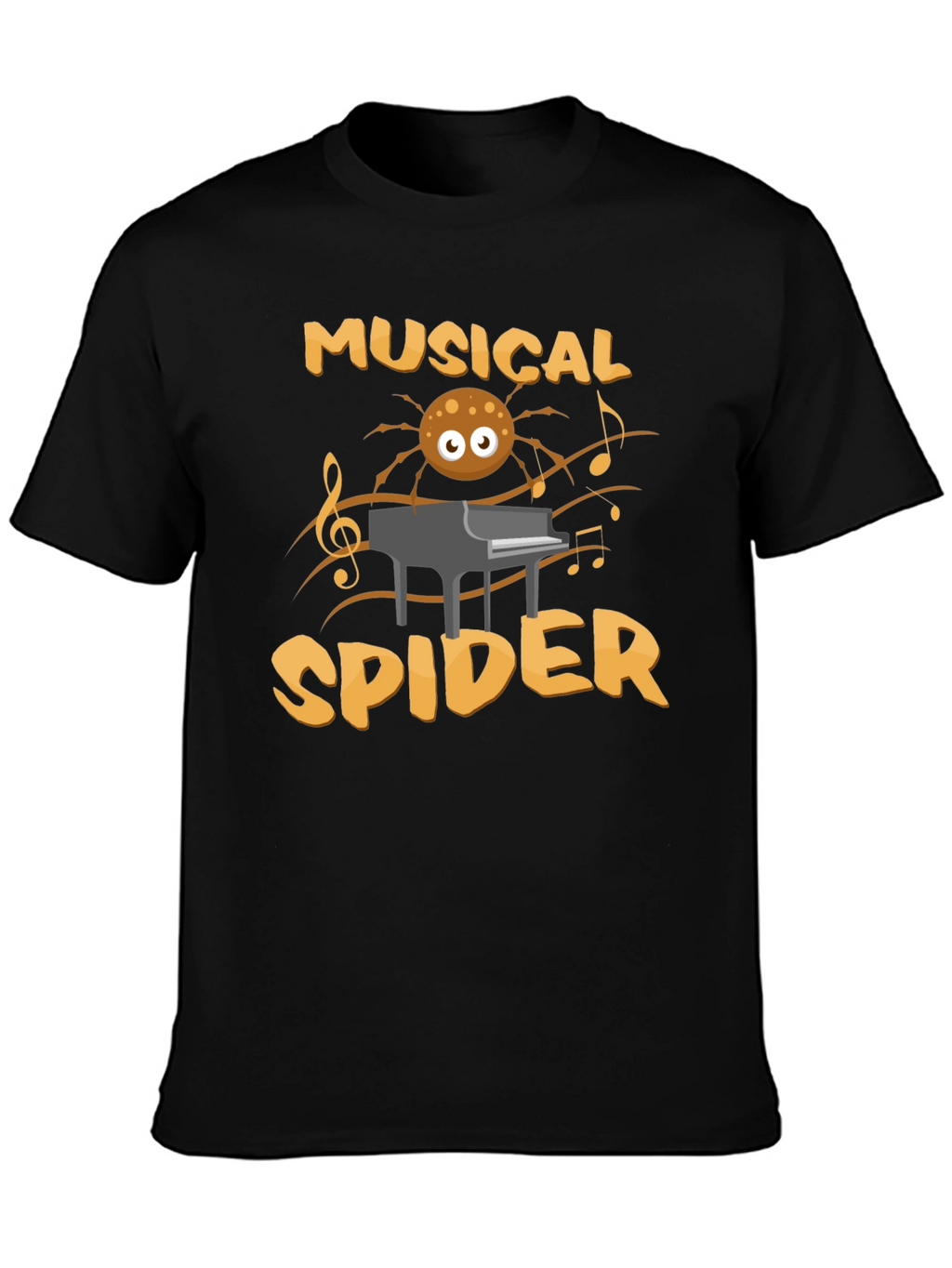 Musical Spider T-Shirt - Funny Graphic Tee