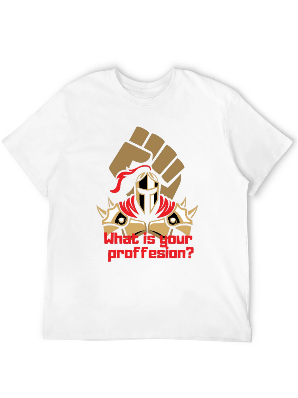 What is Your Profession Black T-Shirt Graphic Tee