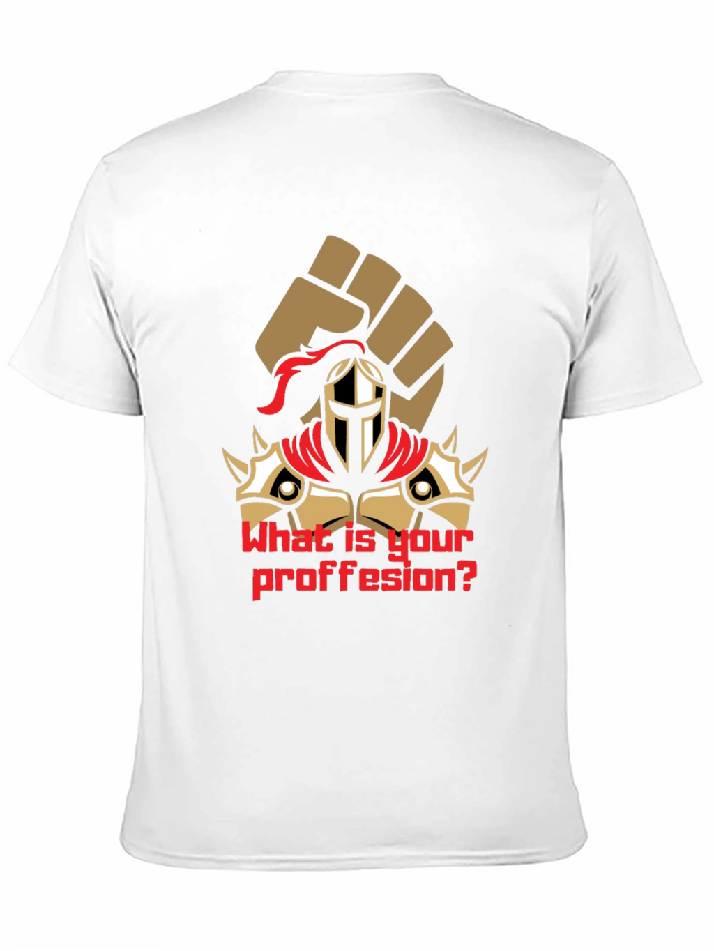 What is Your Profession Black T-Shirt Graphic Tee