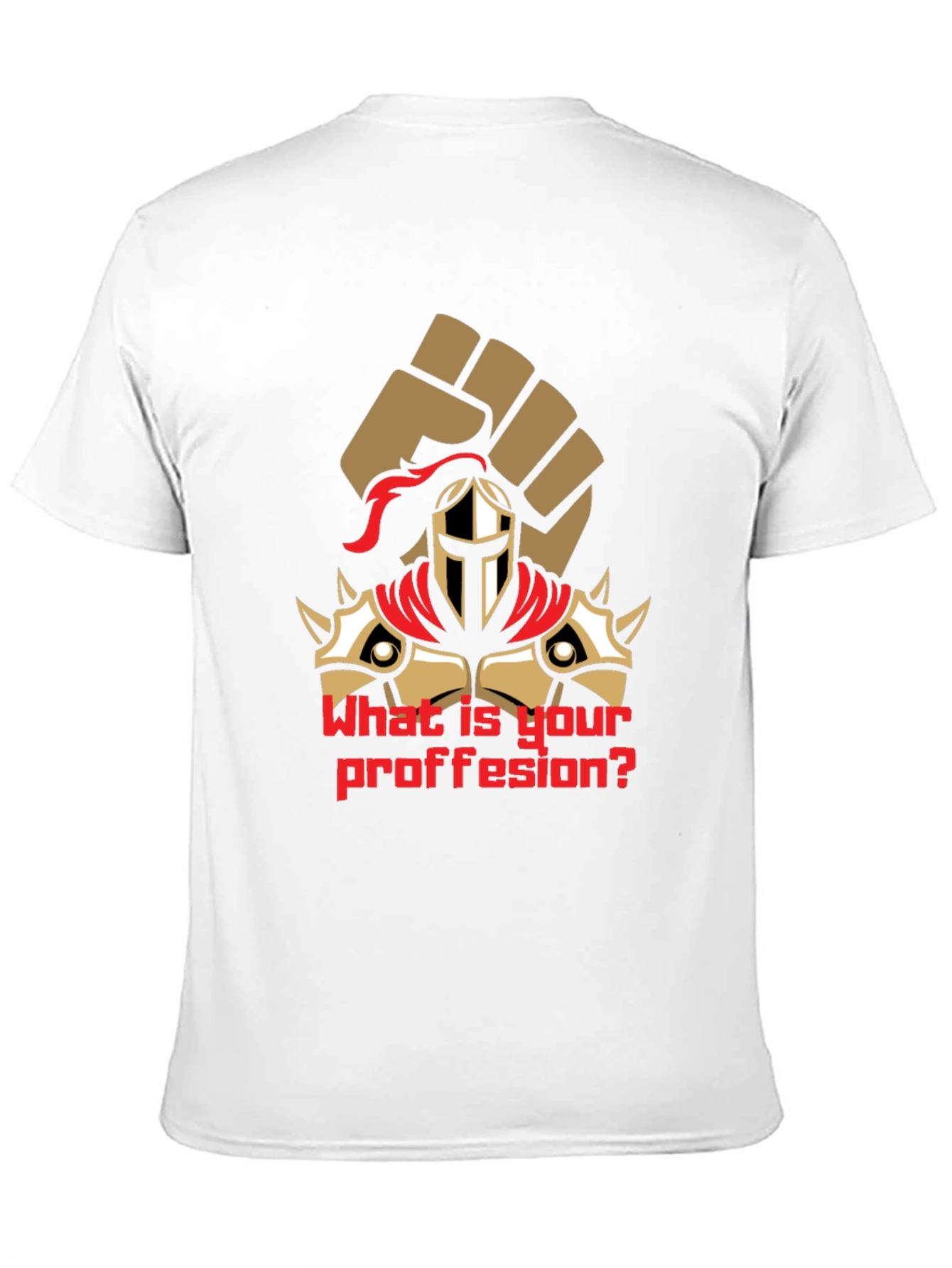 What is Your Profession Black T-Shirt Graphic Tee