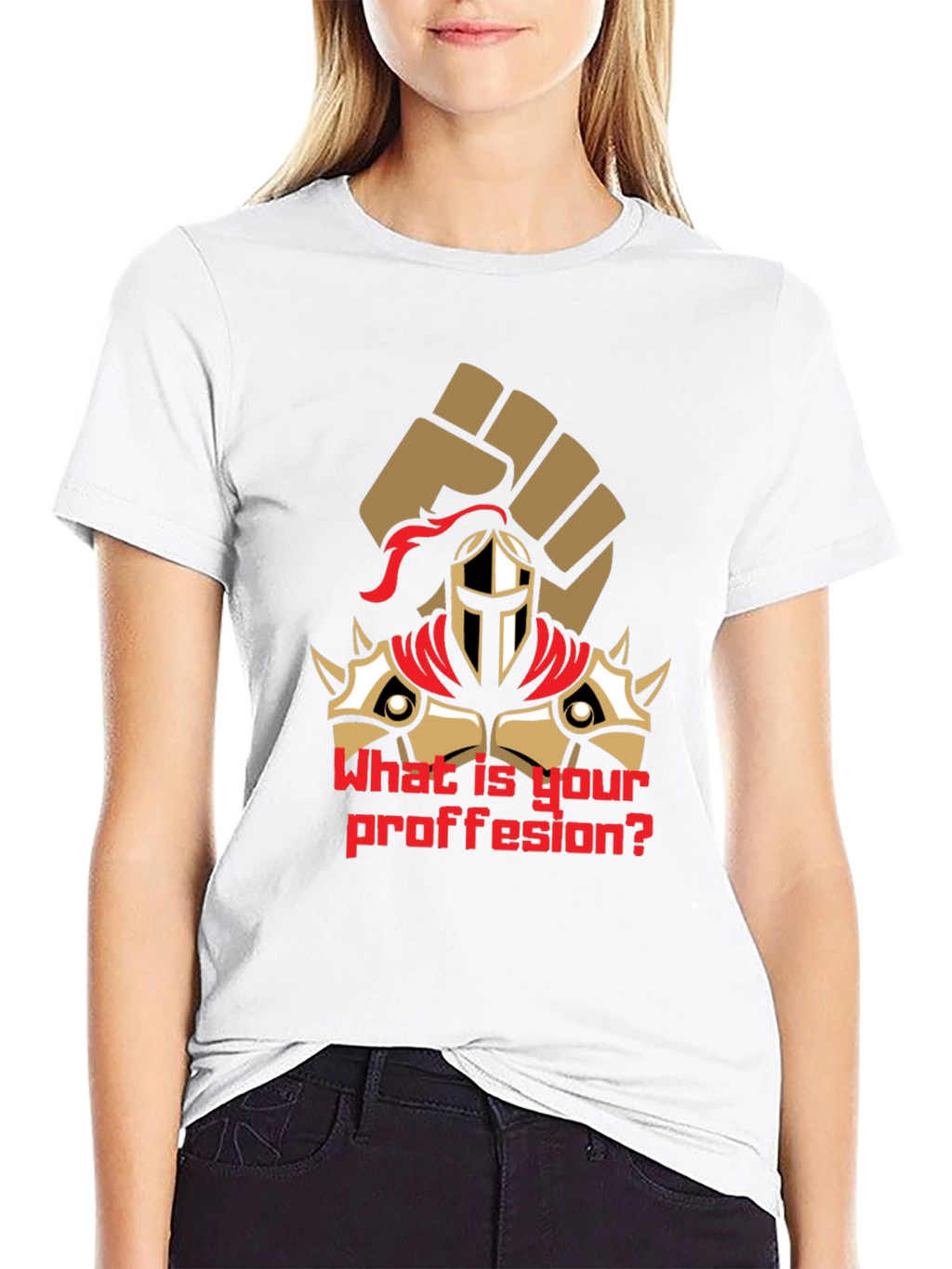 What is Your Profession Black T-Shirt Graphic Tee