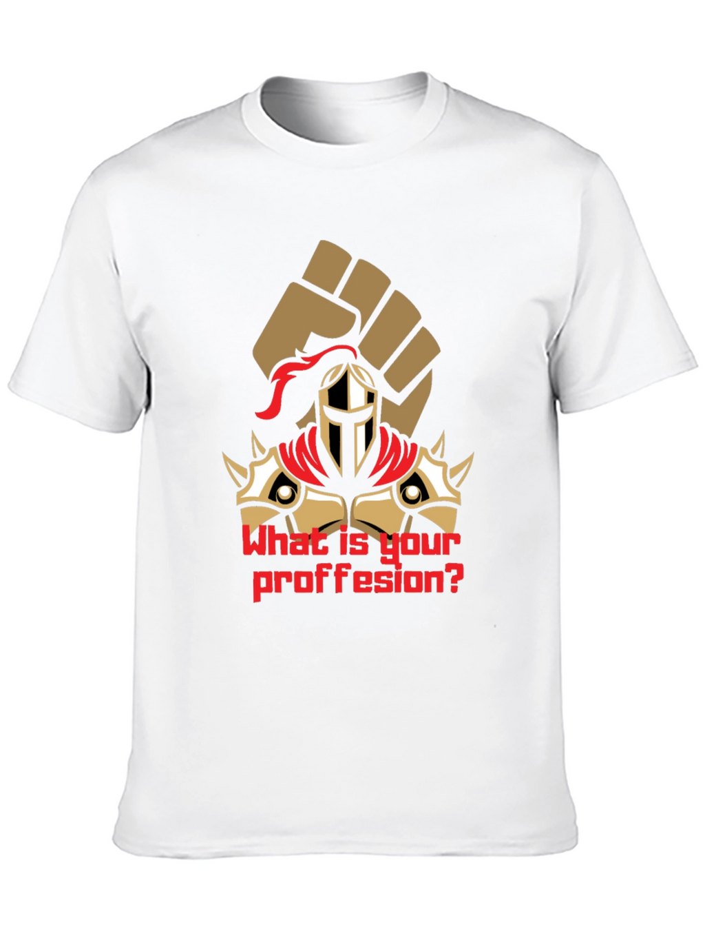 What is Your Profession Black T-Shirt Graphic Tee