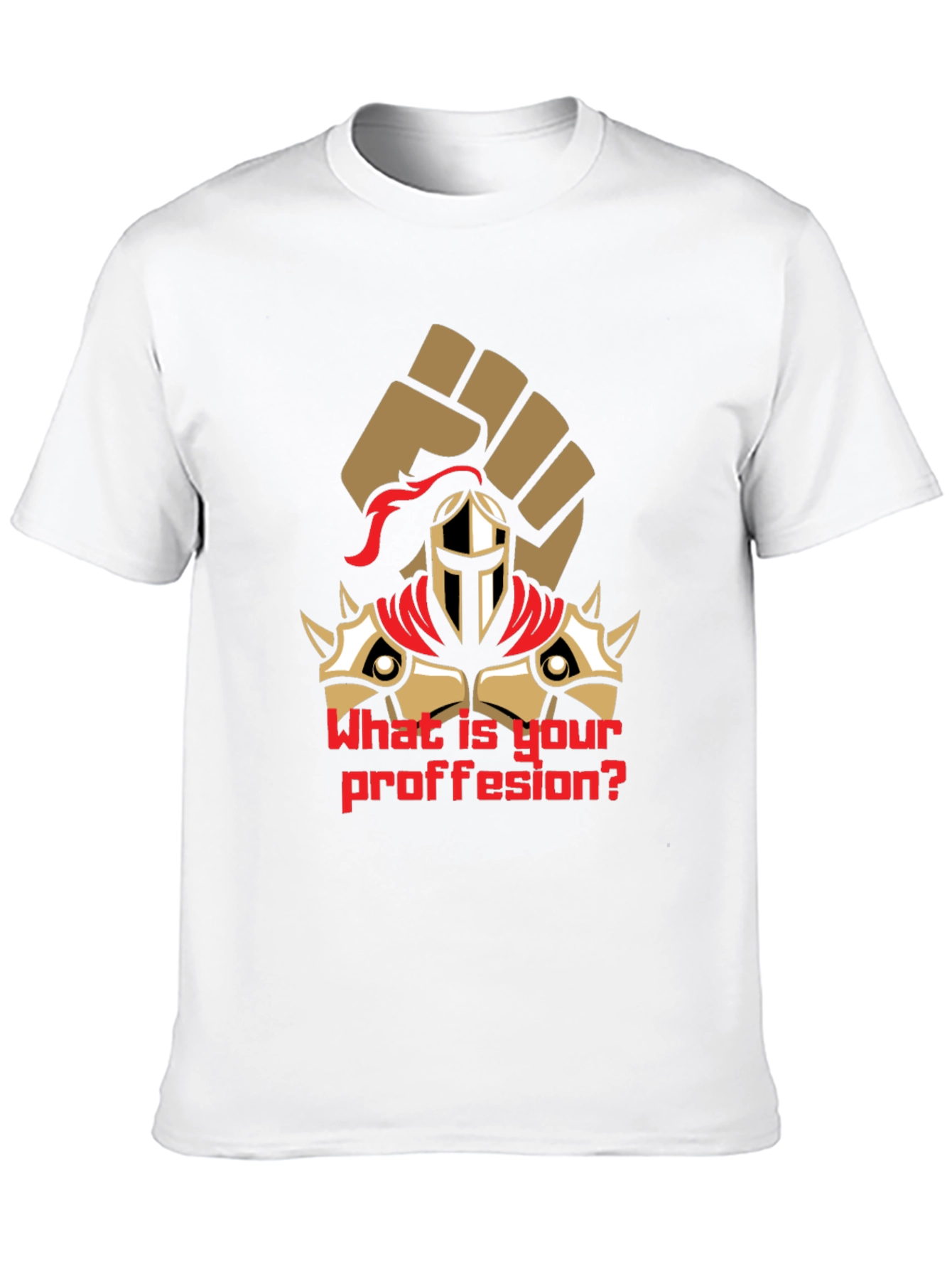 What is Your Profession Black T-Shirt Graphic Tee