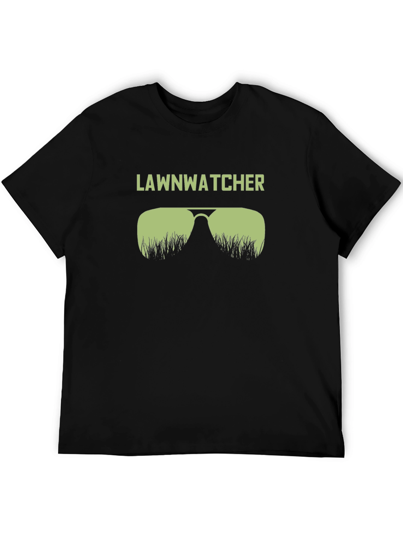 Lawnwatcher Graphic T-Shirt - Black Cotton Tee