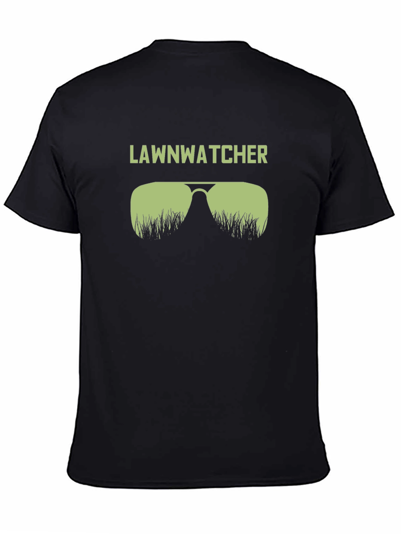Lawnwatcher Graphic T-Shirt - Black Cotton Tee