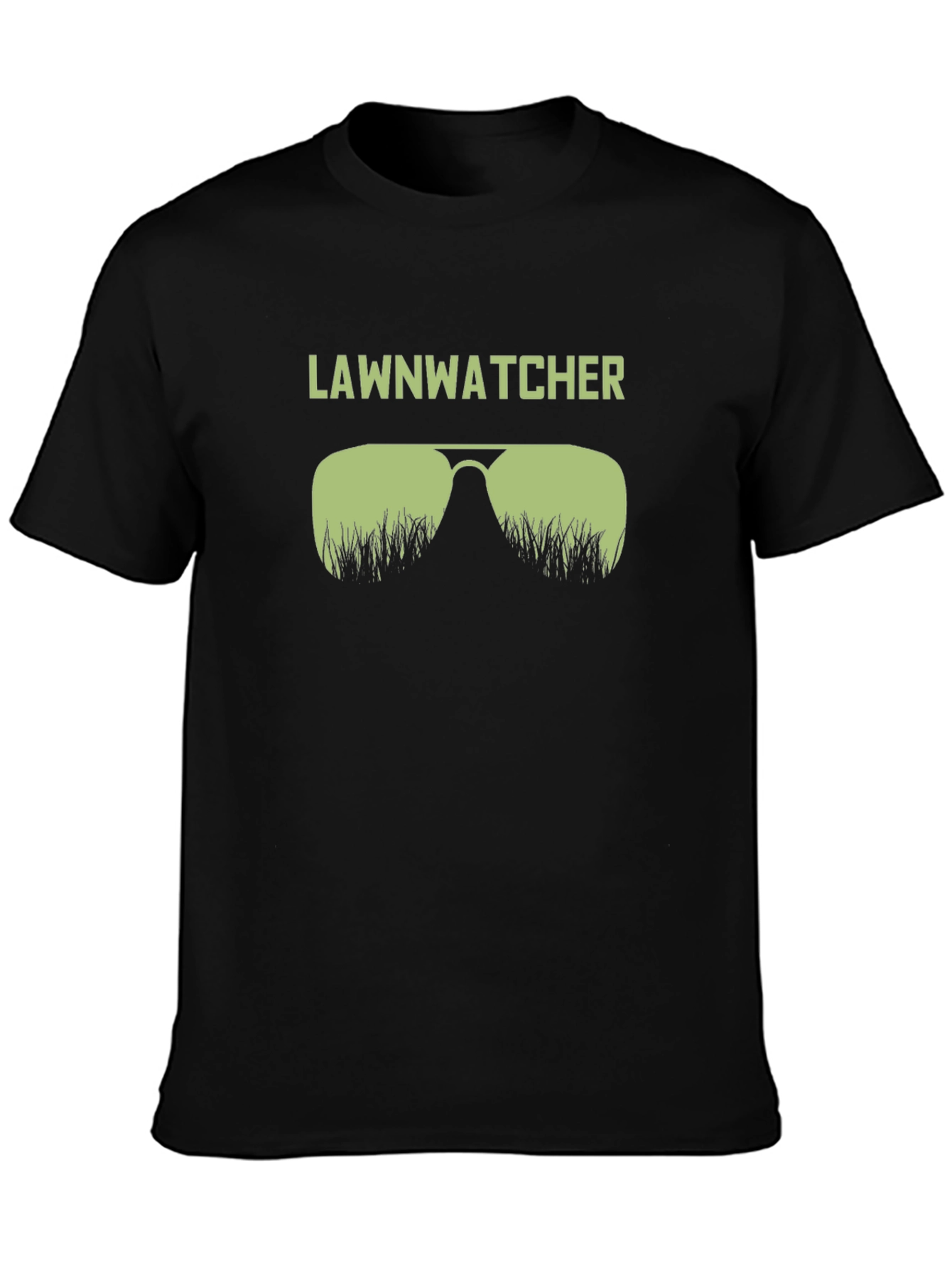 Lawnwatcher Graphic T-Shirt - Black Cotton Tee