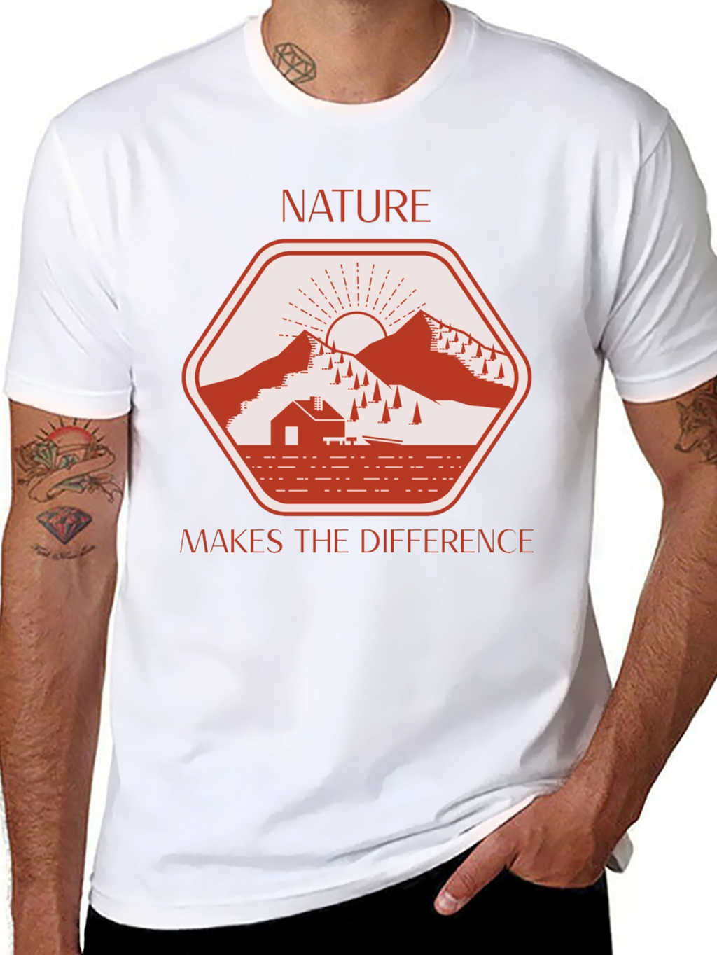 Nature Makes the Difference Graphic T-Shirt