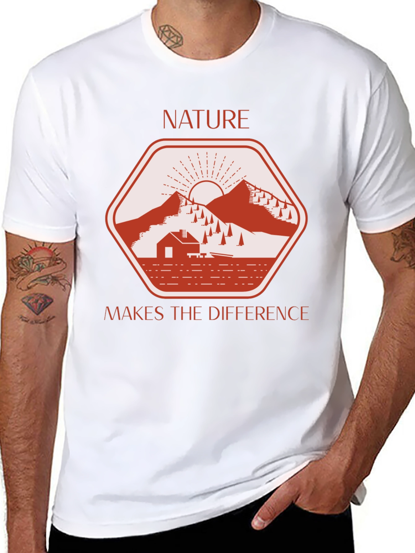 Nature Makes the Difference Graphic T-Shirt