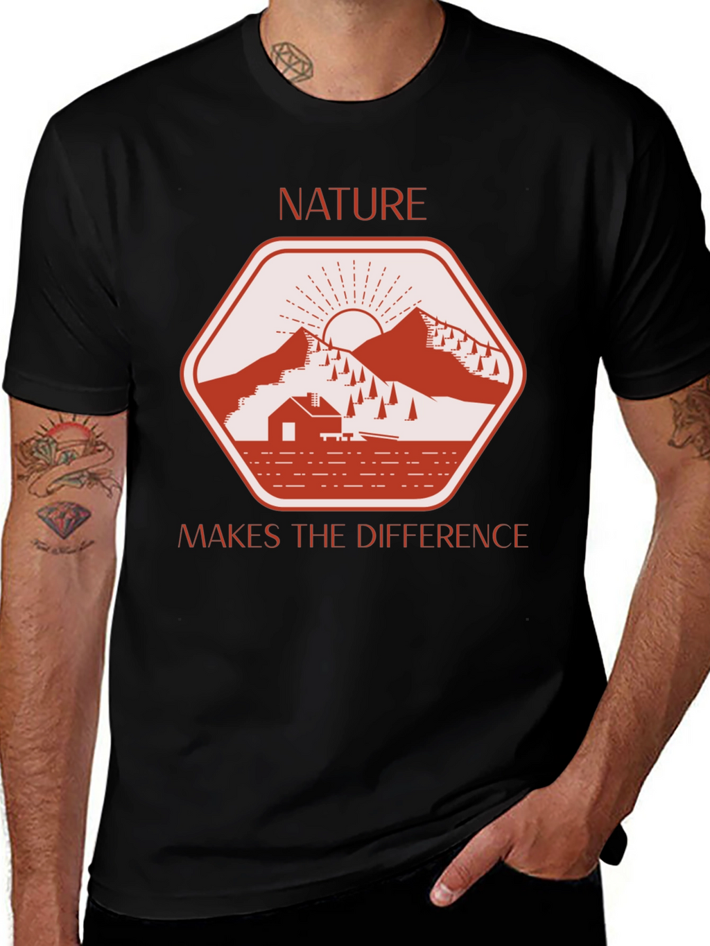 Nature Makes the Difference Graphic T-Shirt