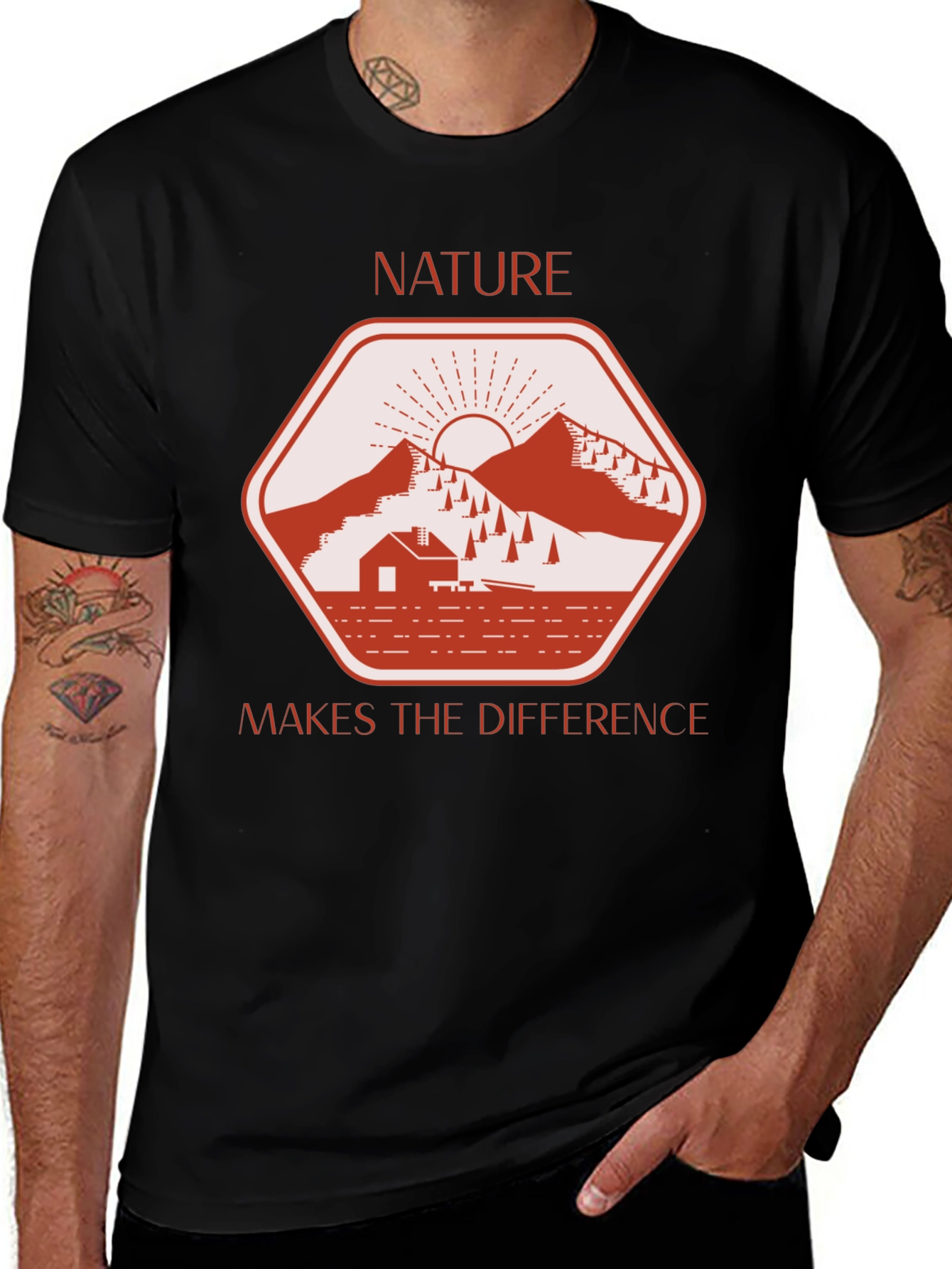 Nature Makes the Difference Graphic T-Shirt