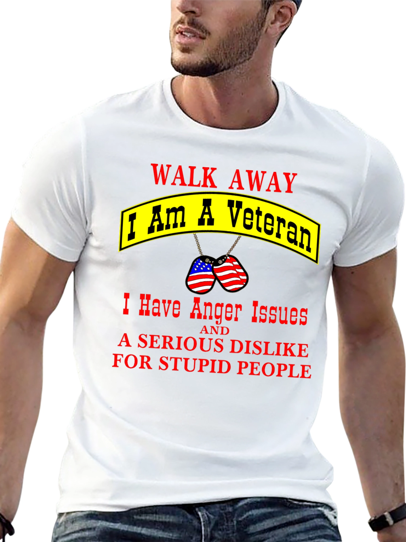 Walk Away Veteran Graphic T-Shirt