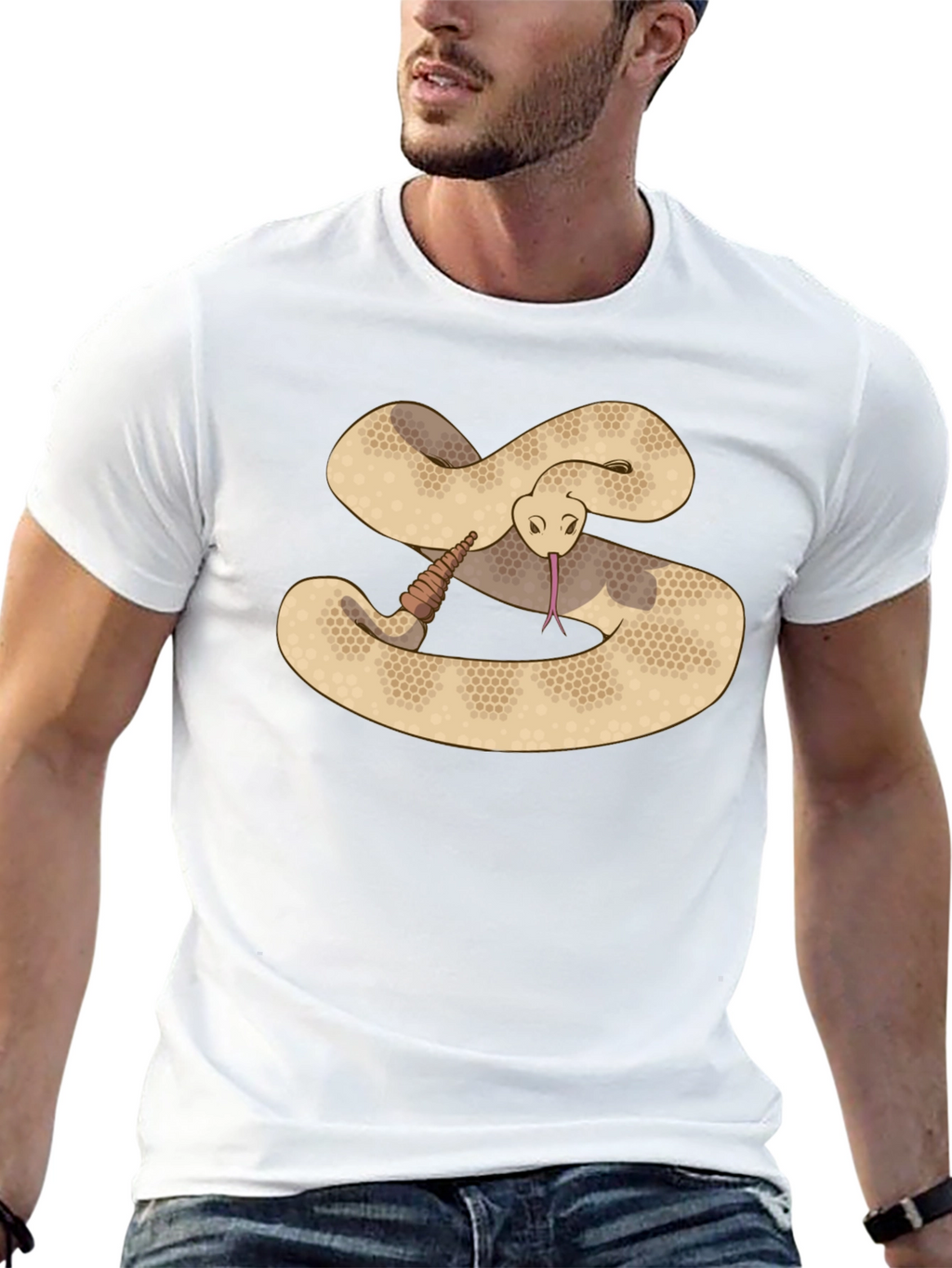 Rattlesnake Graphic Tee - Cool Reptile Design