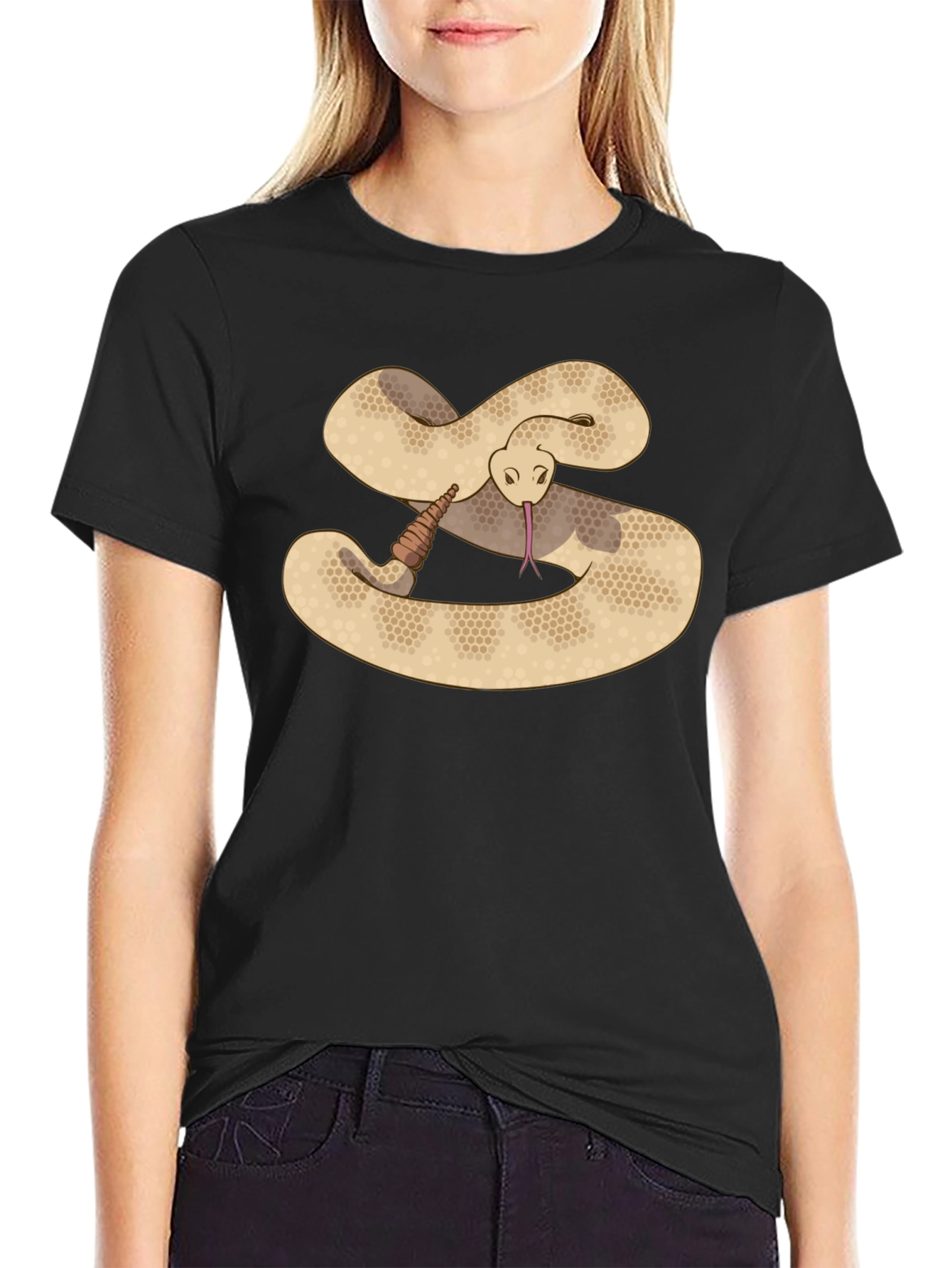 Rattlesnake Graphic Tee - Cool Reptile Design