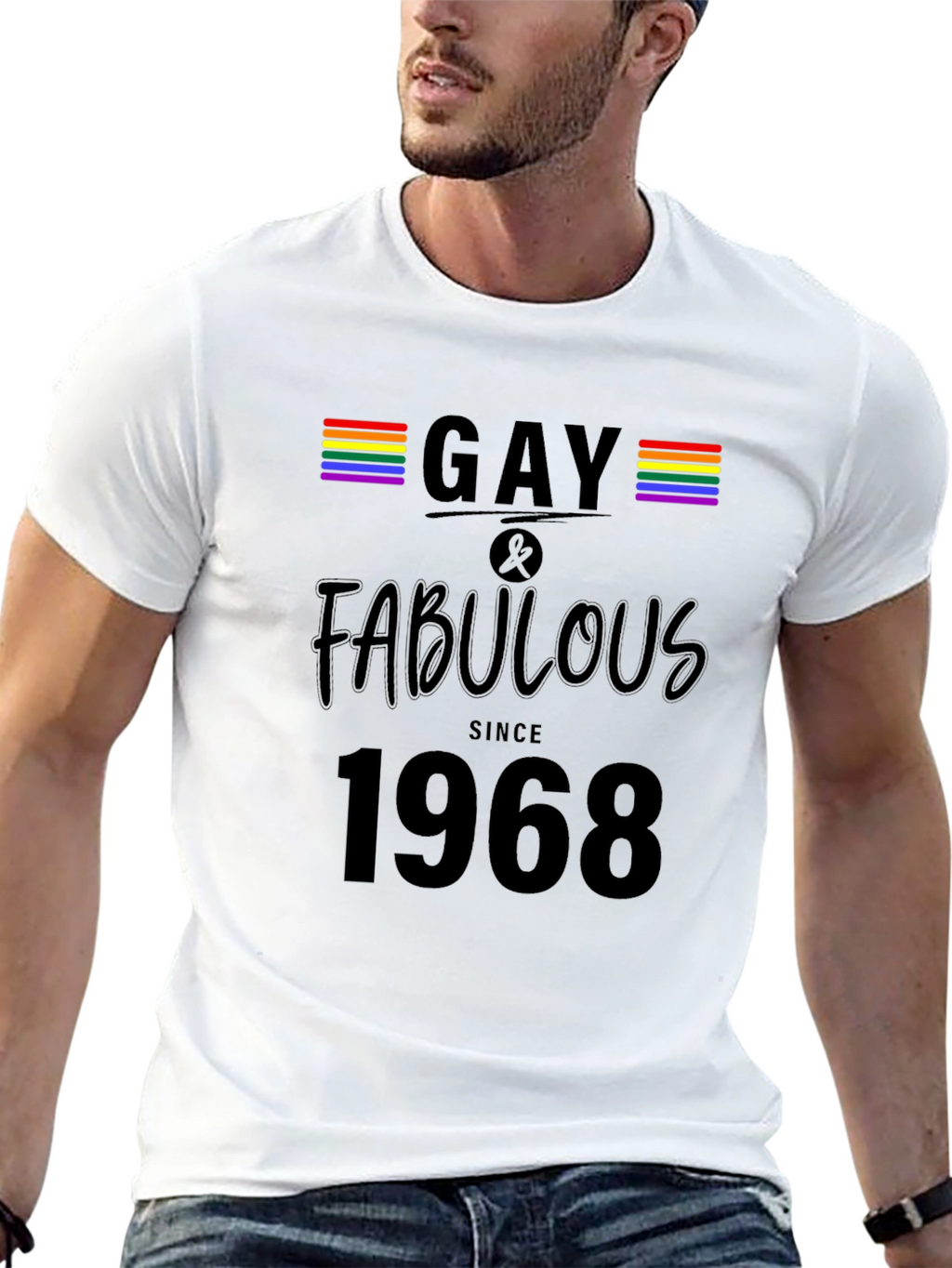 Gay & Fabulous Since 1968 Black T-Shirt