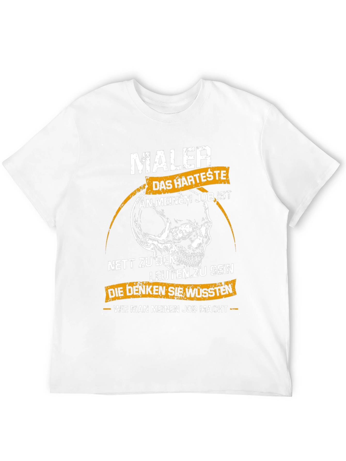 Maler Skull Graphic T-Shirt - Hardest Job