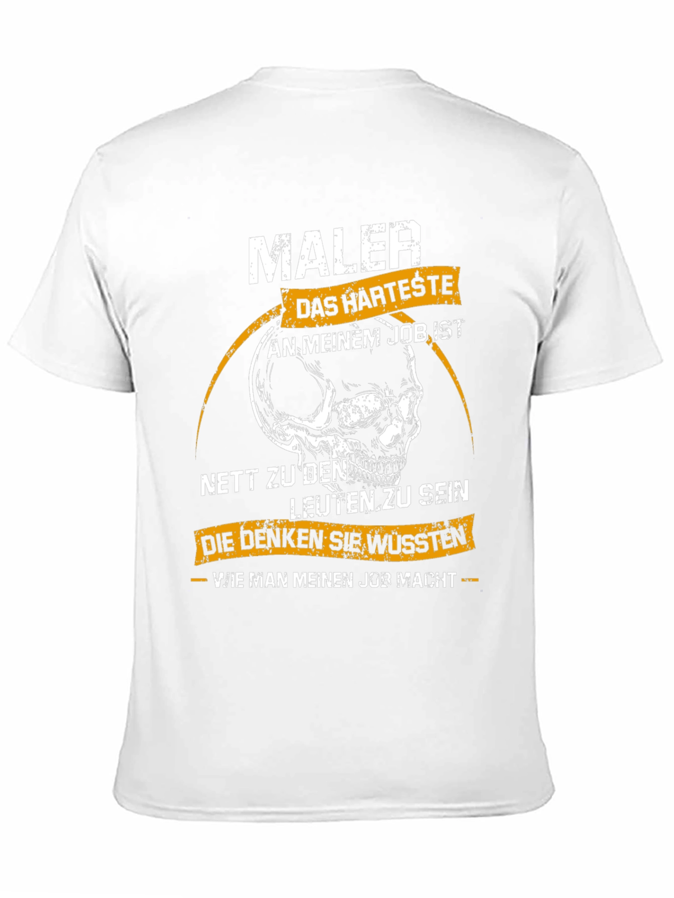 Maler Skull Graphic T-Shirt - Hardest Job