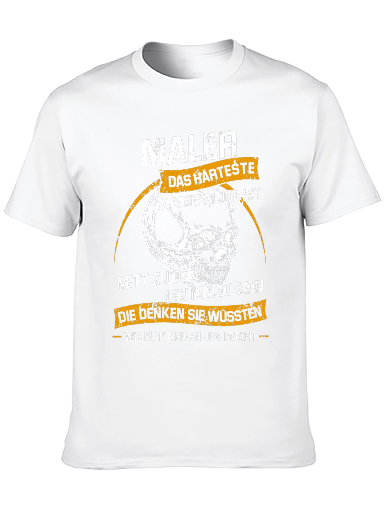 Maler Skull Graphic T-Shirt - Hardest Job