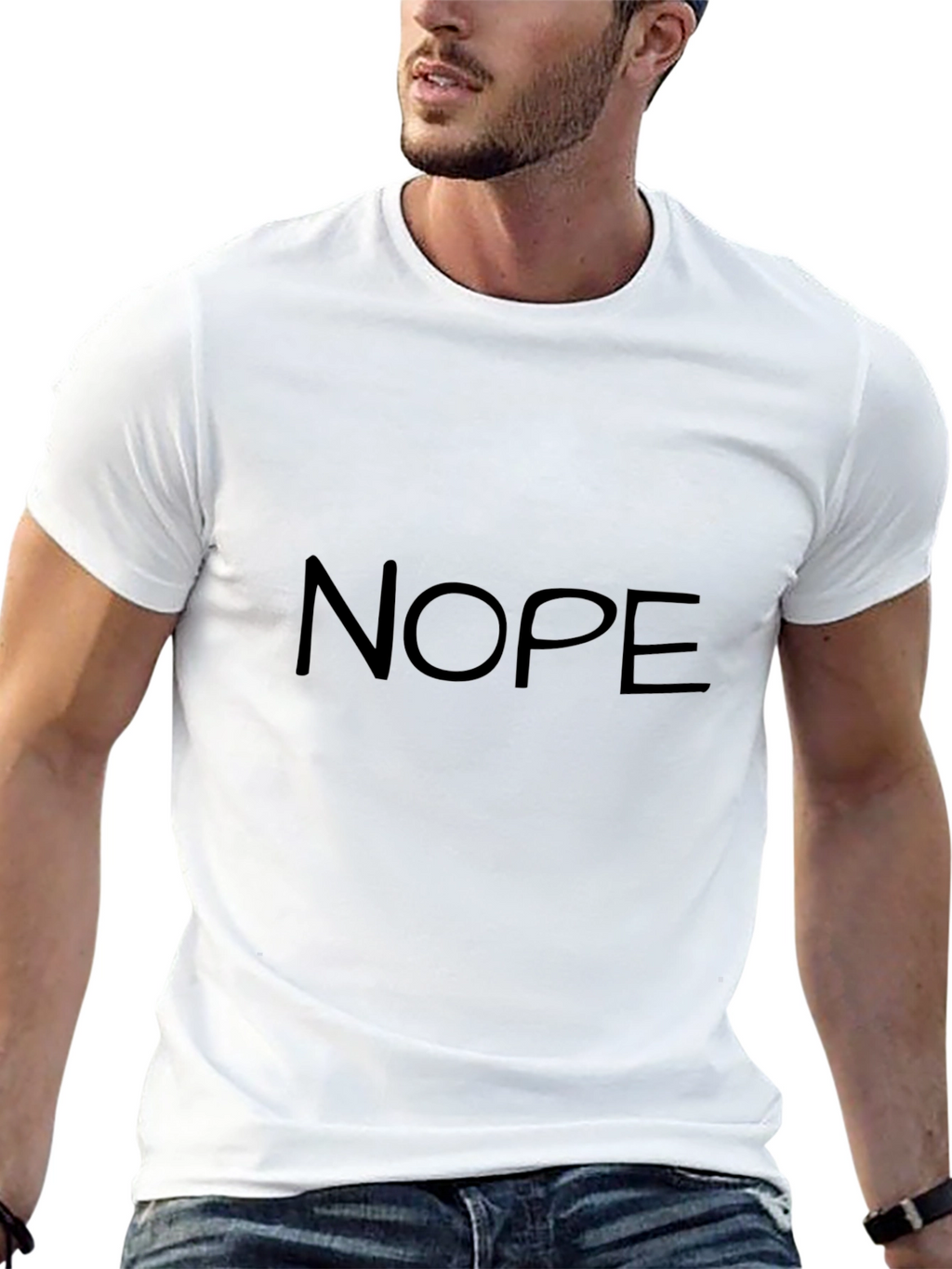 Nope Graphic Tee - Casual Comfort