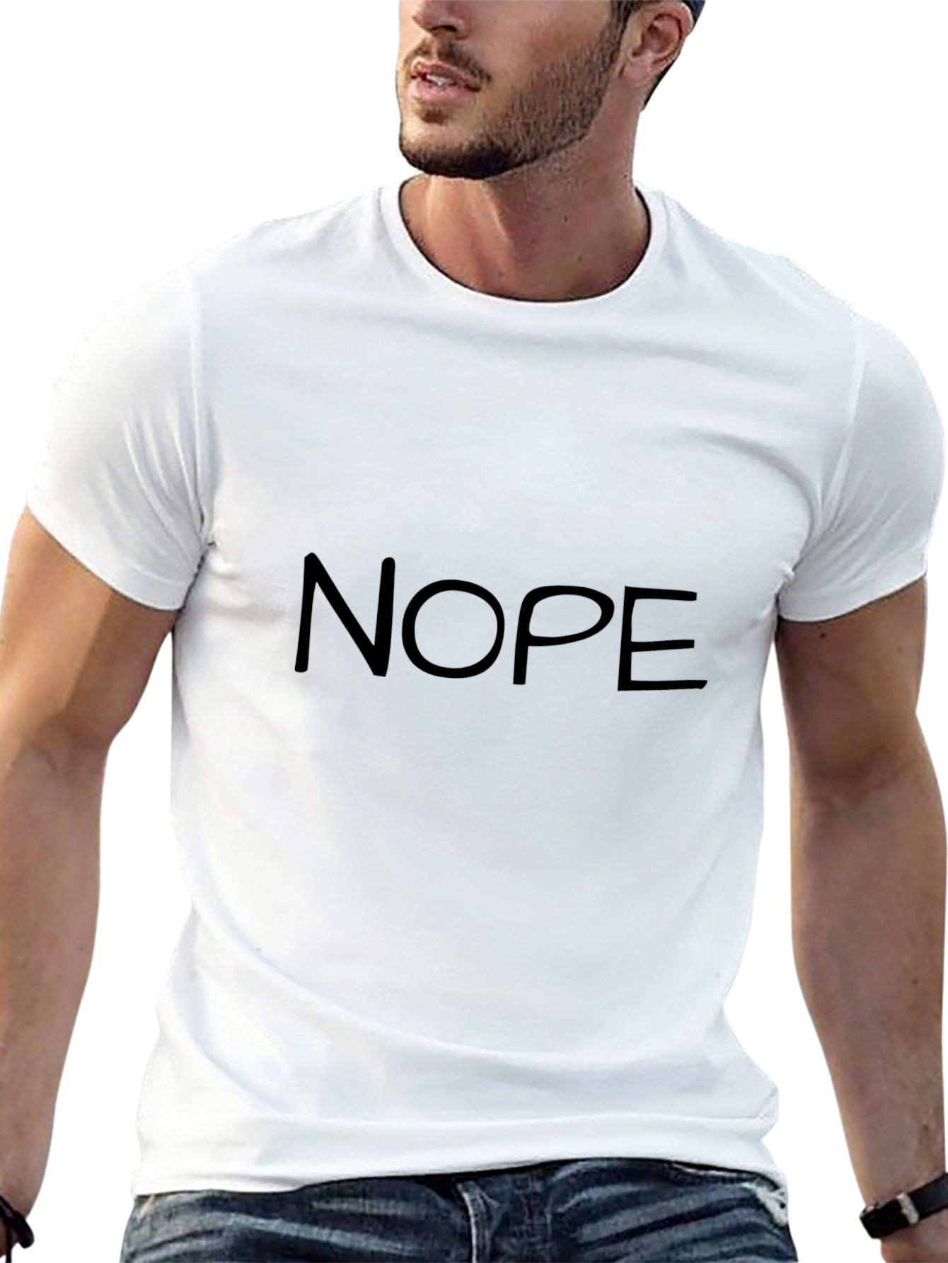 Nope Graphic Tee - Casual Comfort