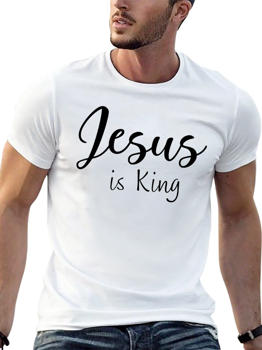 Jesus is King Black T-Shirt