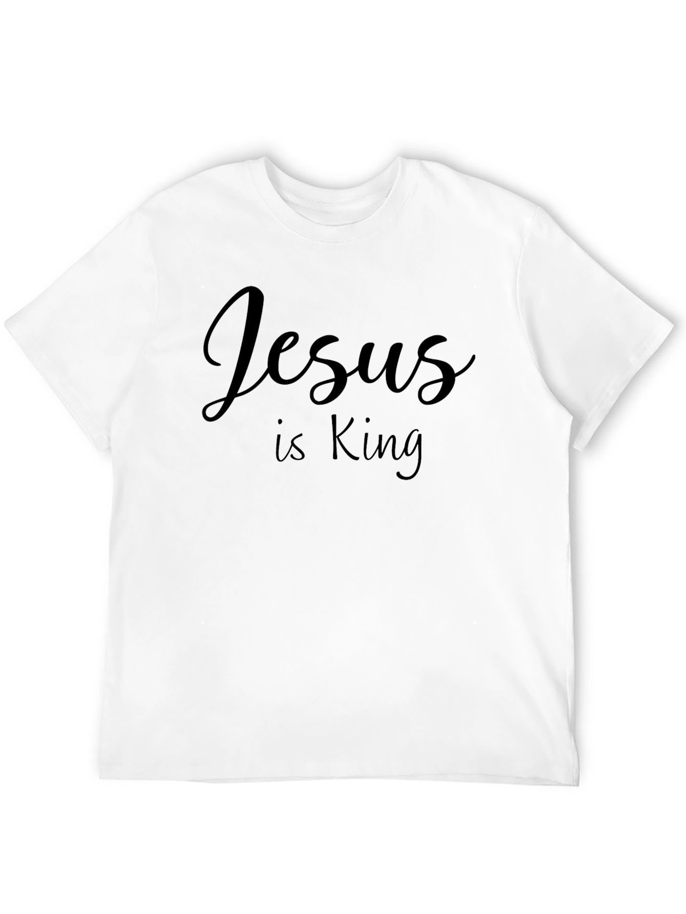 Jesus is King Black T-Shirt