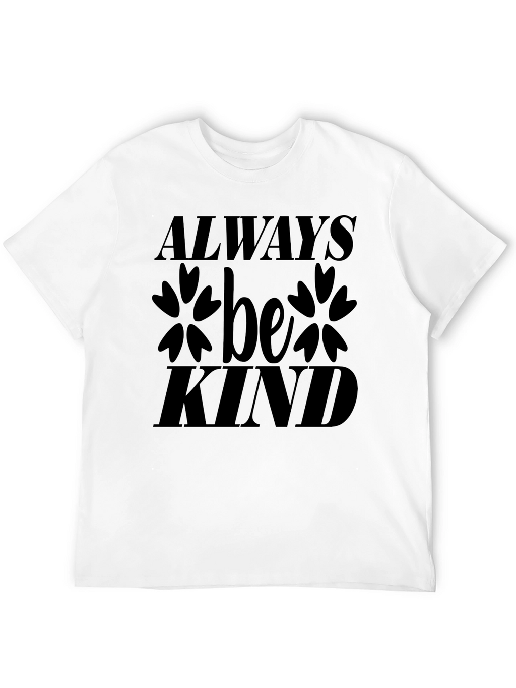 Always Be Kind Black Graphic T-Shirt