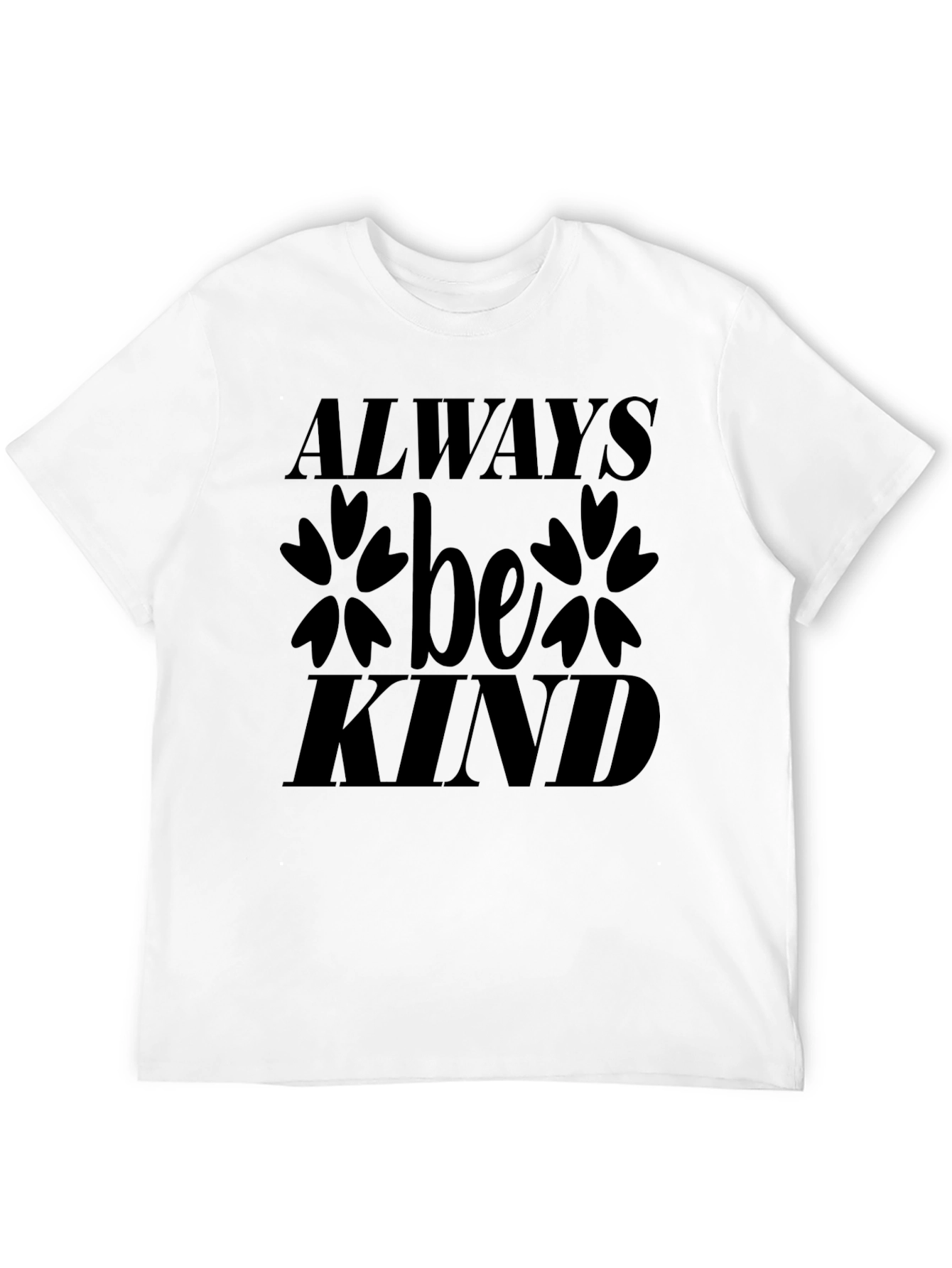 Always Be Kind Black Graphic T-Shirt