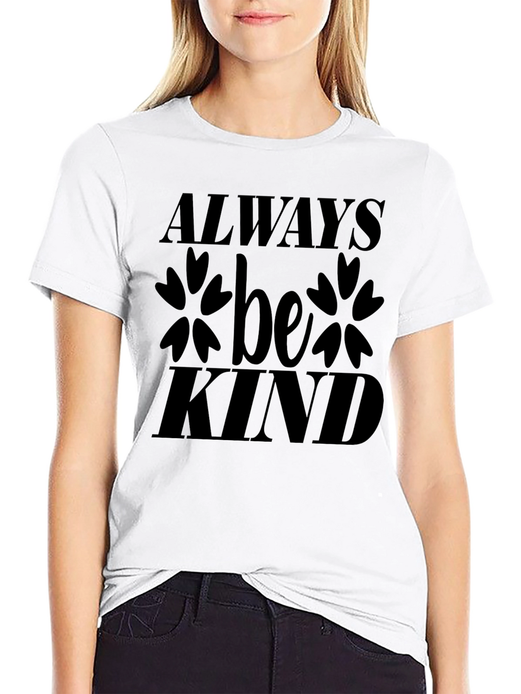 Always Be Kind Black Graphic T-Shirt