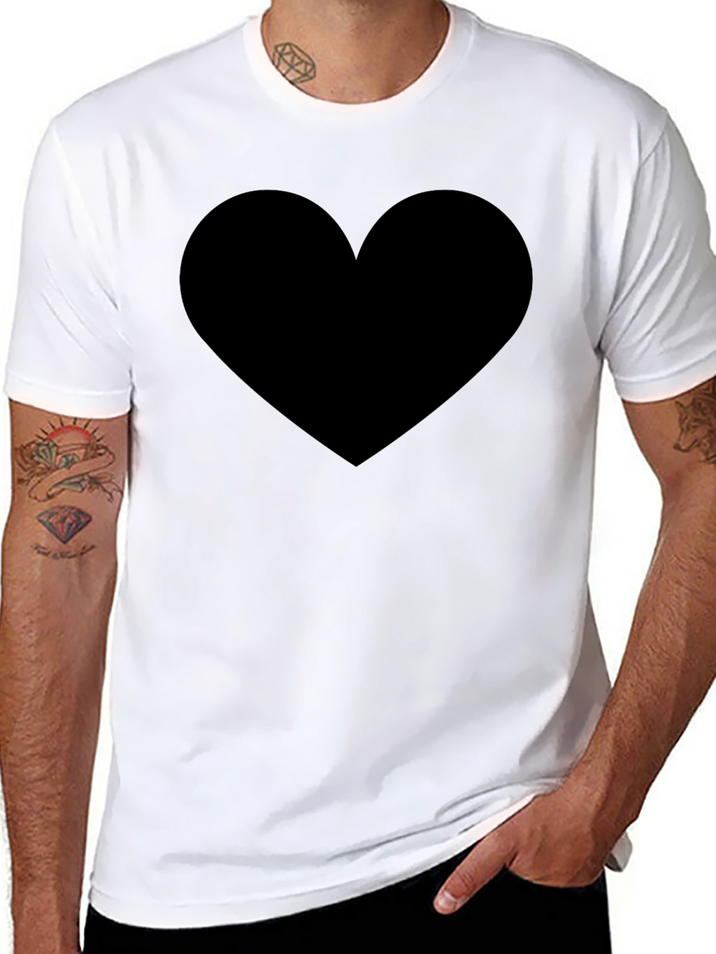 Black Heart Graphic T-Shirt