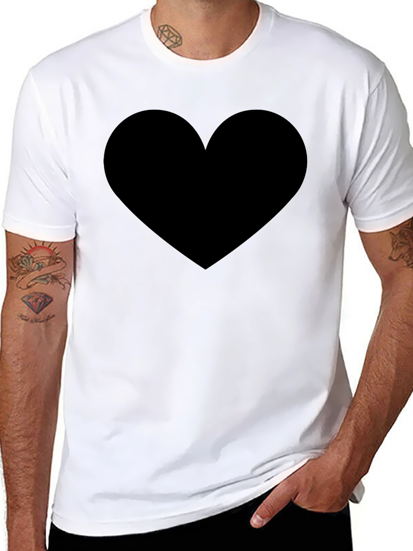Black Heart Graphic T-Shirt