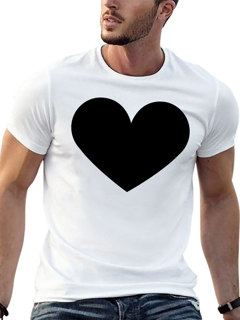 Black Heart Graphic T-Shirt