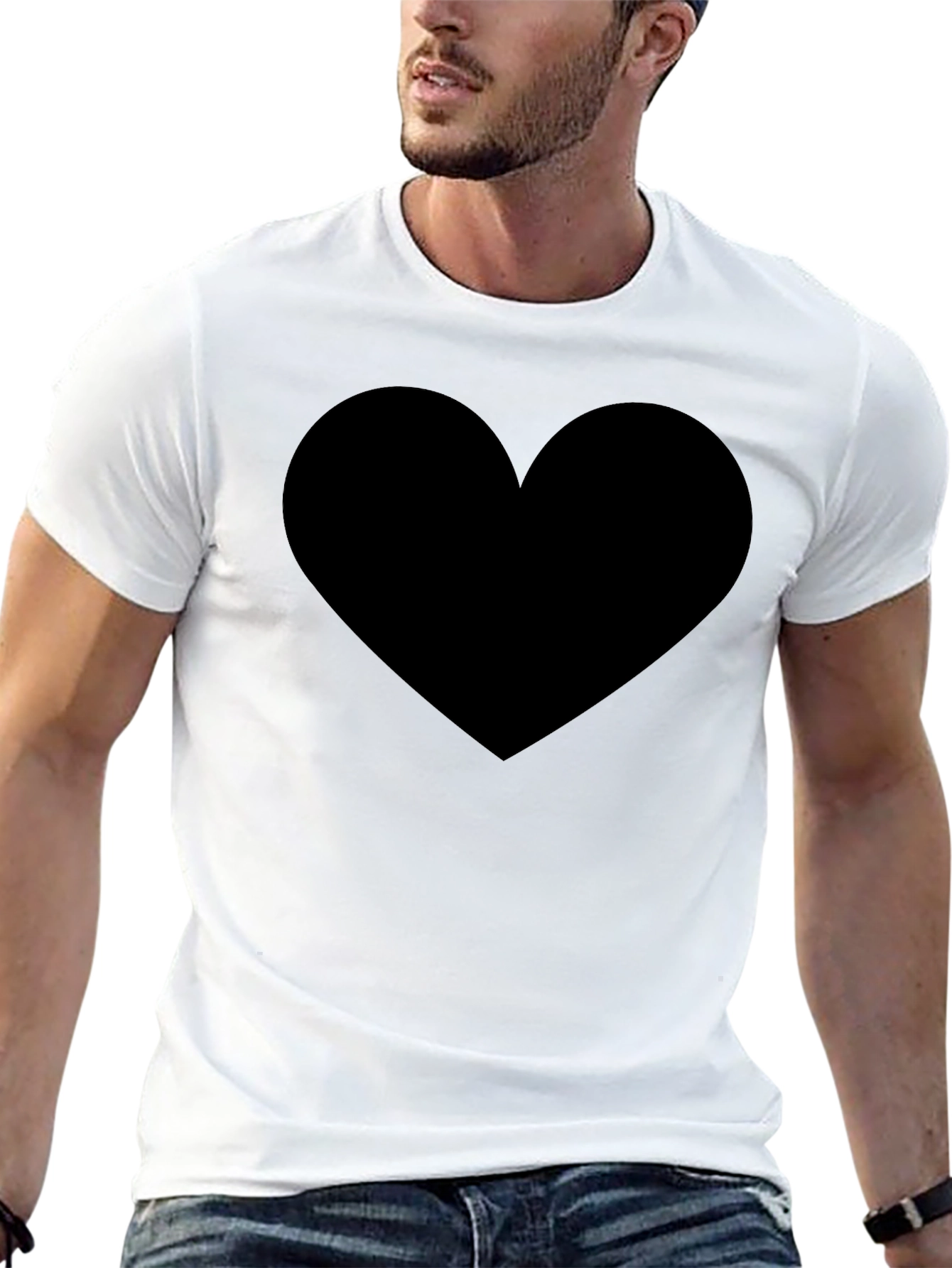 Black Heart Graphic T-Shirt
