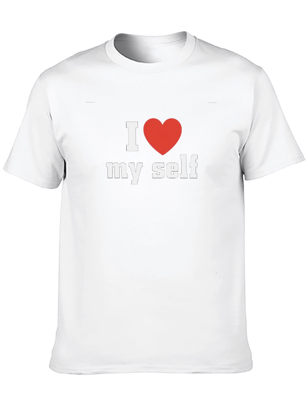 I Heart Myself Black Cotton Tee Shirt